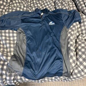 Klondike Men's Blue and Gray Polo Shirt